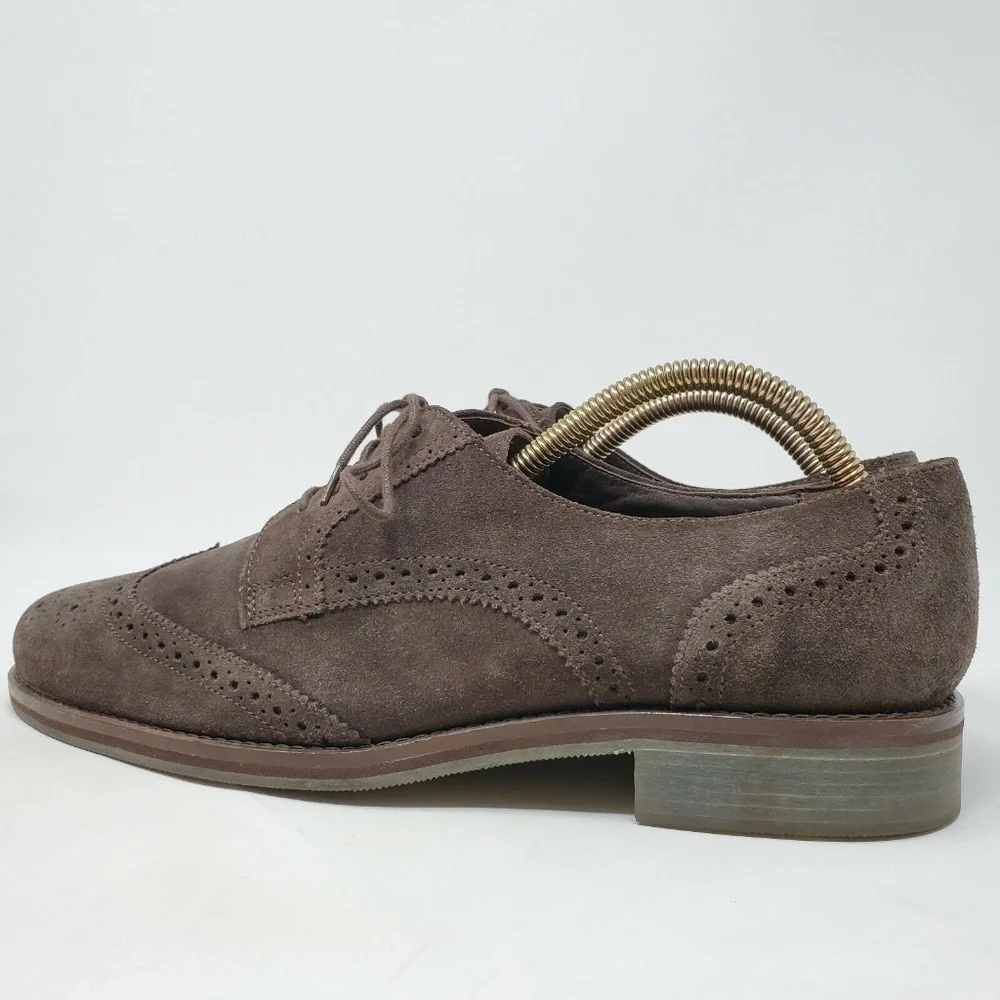 Tommy Bahama Oxford Dress Shoe Brown Suede Men's